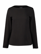 Vassalli Boat Neck Long Sleeve Top