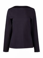 Vassalli Boat Neck Long Sleeve Top