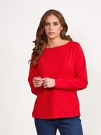 Vassalli Boat Neck Long Sleeve Top