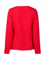 Vassalli Boat Neck Long Sleeve Top