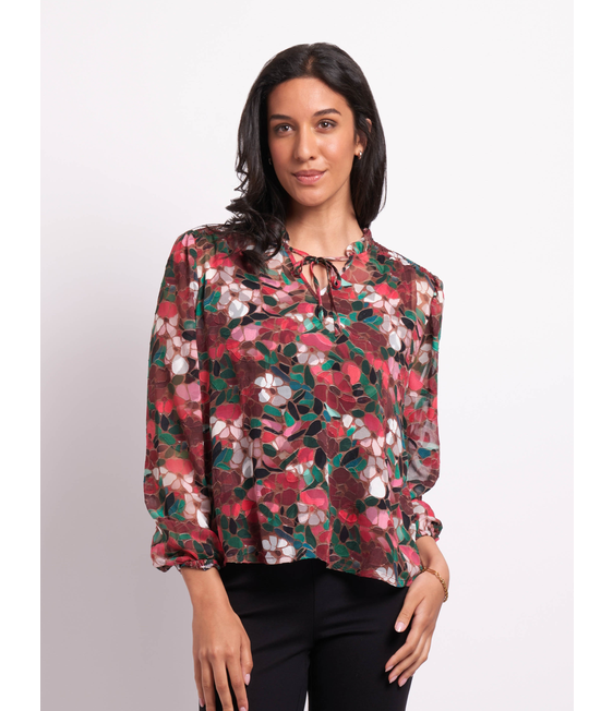 Memo Shirred Yoke Blouse