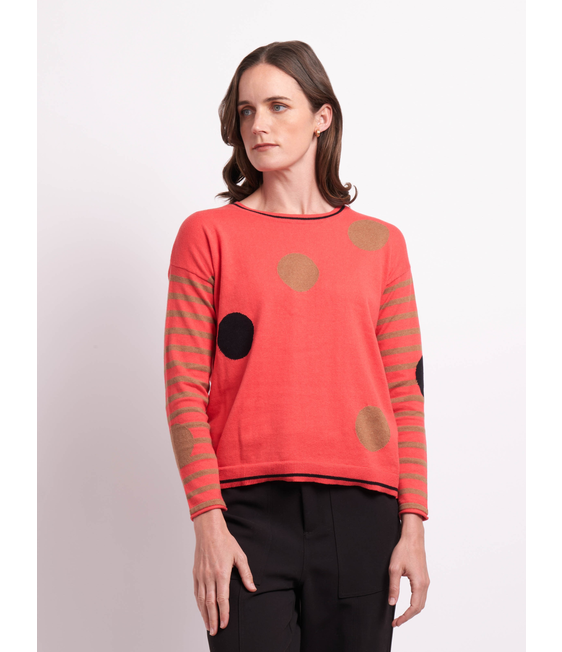 Oh Three Spots and Stripes Jumper