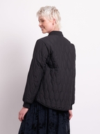 Foil Quilted Snap Jacket