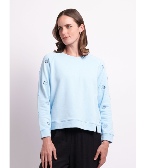 Foil Embroidery Anglaise Sweatshirt