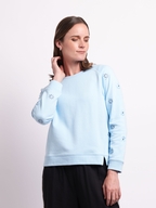 Foil Embroidery Anglaise Sweatshirt