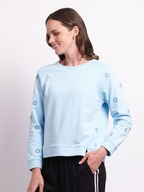 Foil Embroidery Anglaise Sweatshirt